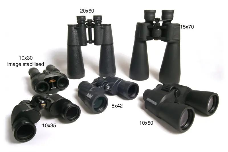 Binocular Sizes Compared